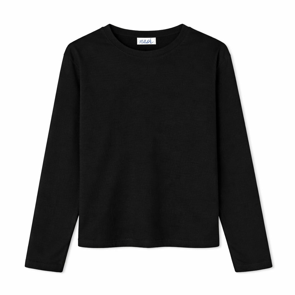 Cinched Oversized Tee - Black