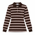 Striped Polo - Brown