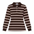 Striped Polo - Brown