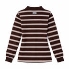 Striped Polo - Brown