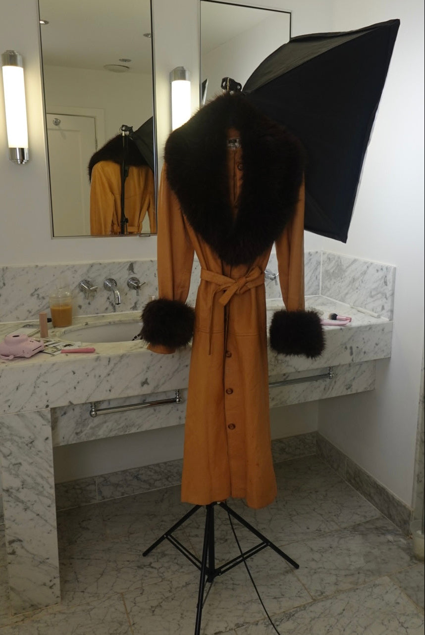 Faux Fur Collar & Cuffs