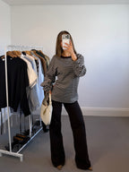 Striped Long Sleeve - Brown