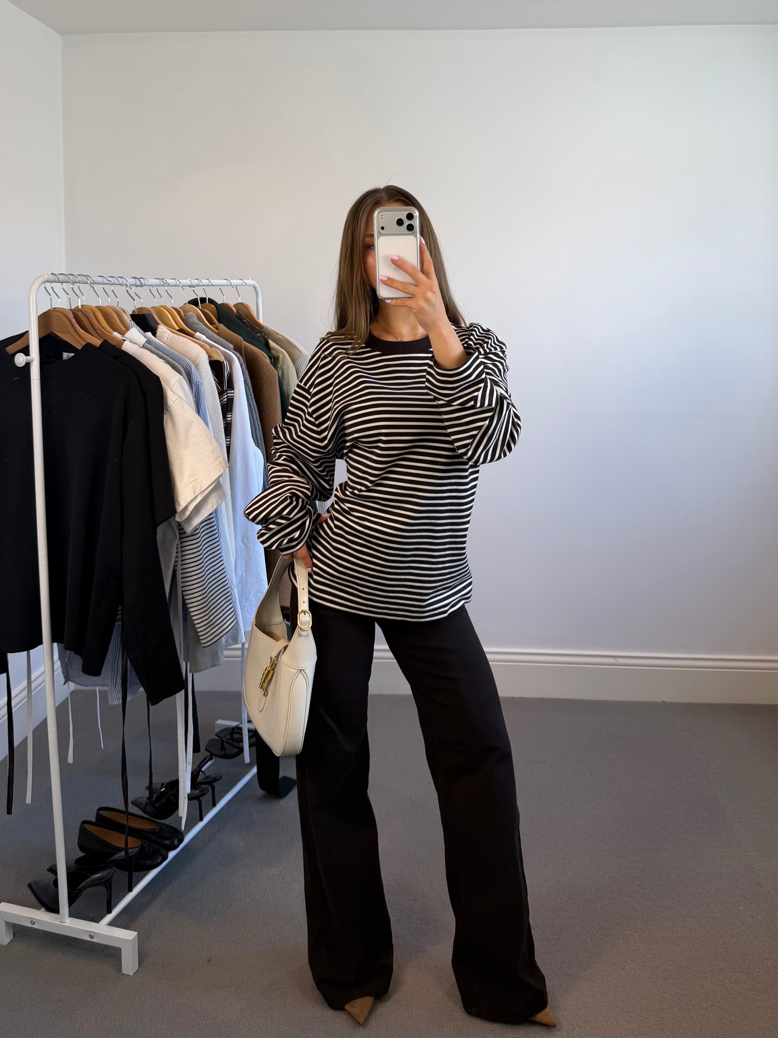 Striped Long Sleeve - Brown