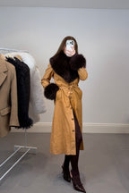 Faux Fur Collar & Cuffs