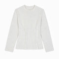 Waffle Long Sleeve T-shirt - Mint Green