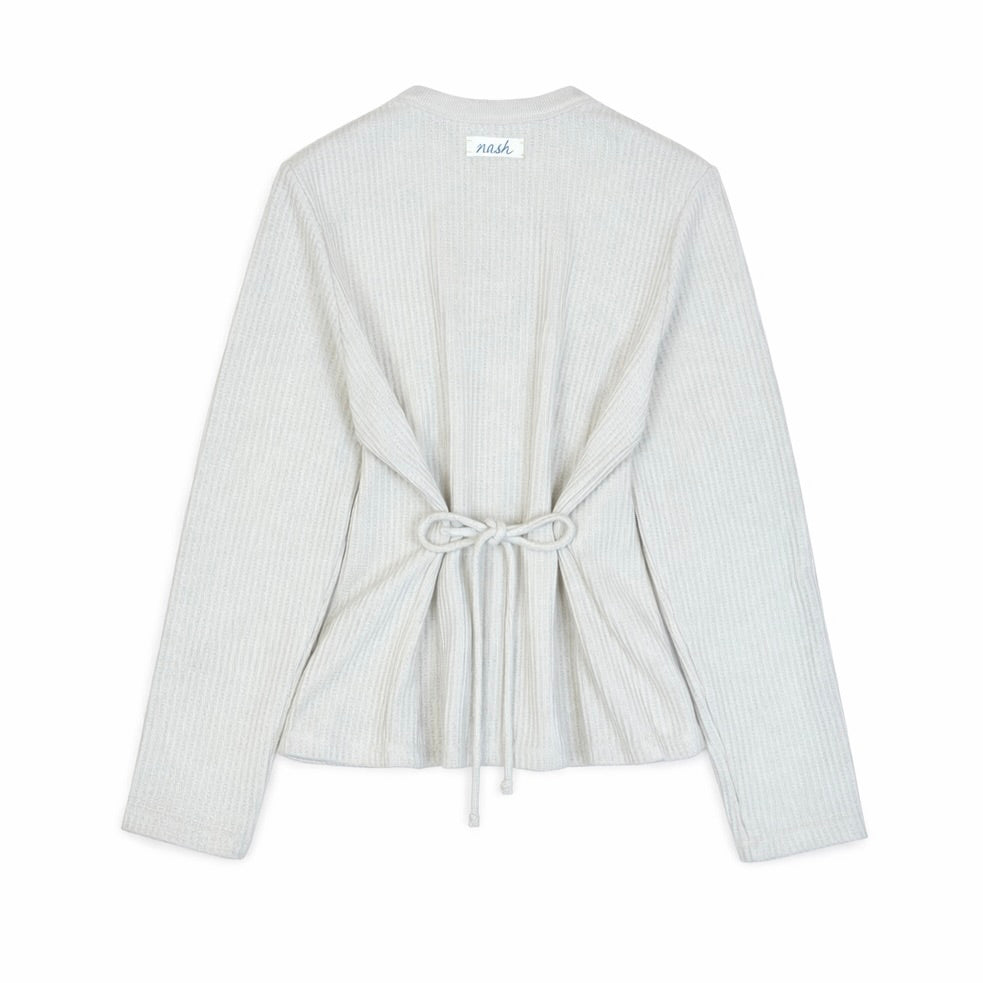 Waffle Long Sleeve T-shirt - Mint Green