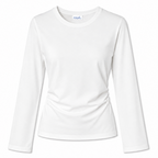 Cinched Oversized Tee - White
