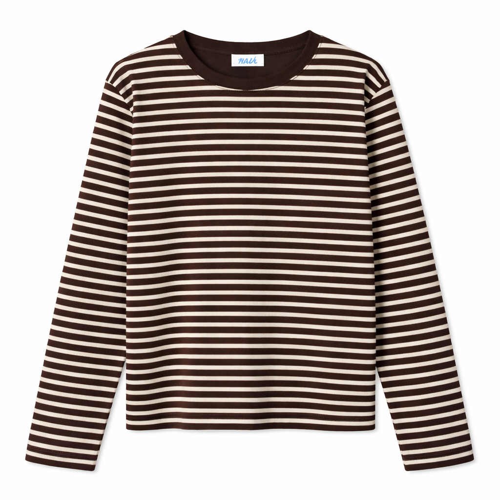 Striped Long Sleeve - Brown