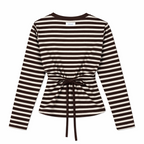 Striped Long Sleeve - Brown